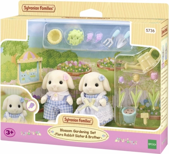 Floral set with Flora Rabbit figures by SYLVANIAN FAMILIES