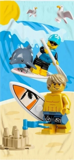 Lego плажен хавлиен кърпa 150 × 70 см