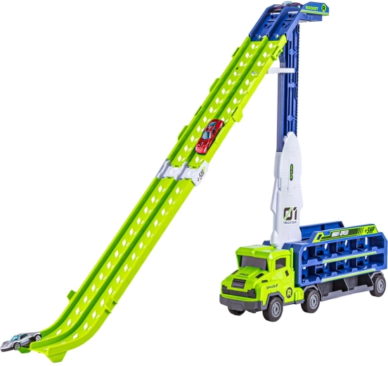 Fold-out launch track