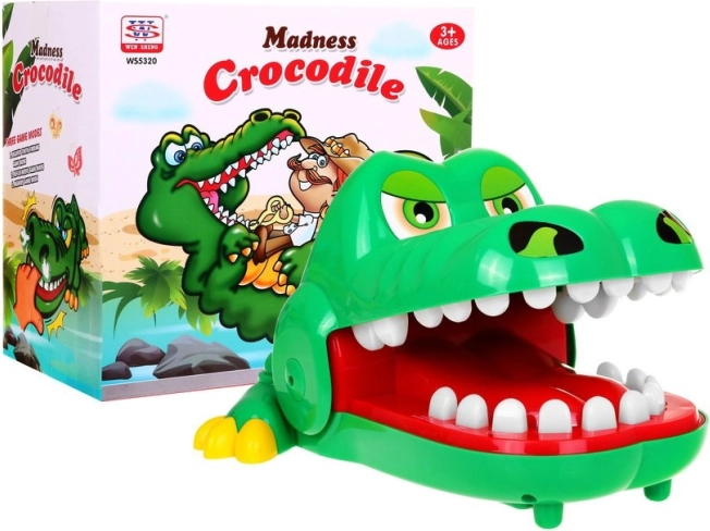 Arcade game "Crocodile at the Dentist" for kids 3+ Interactive toy + 3 game modes Toothache Reflex Memory