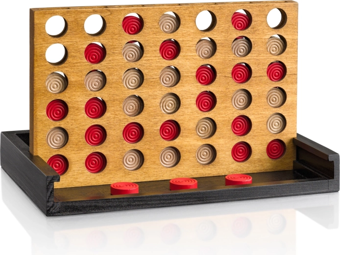 Wooden Strategy Game Connect 4