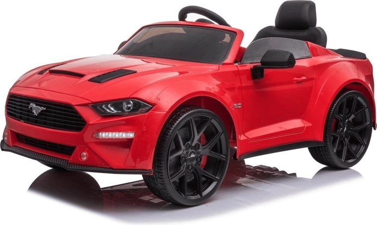Kids' Electric Ride-On Car Ford Mustang, lacquered red