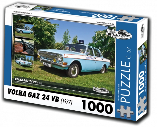 Puzzle RETRO-AUTA Volga GAZ 24 Police VB 1000 pieces