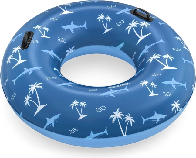 BESTWAY Inflatable Ring 119 cm with Handles – Blue