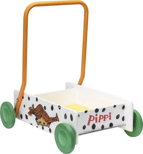 Дървена детска проходилка и количка Pippi Langstrumpf