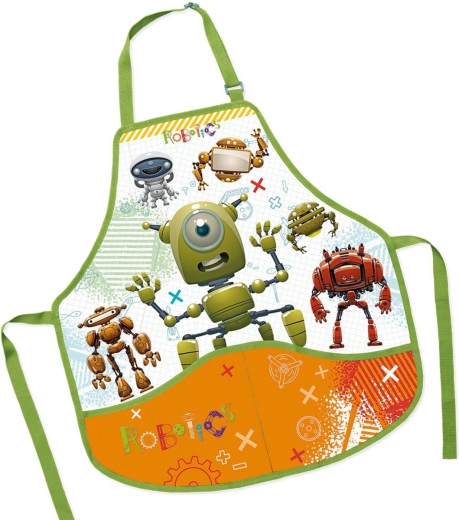 Children's apron Robots 50 × 55 cm - 1 piece