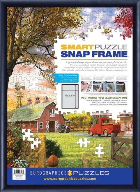 Black Aluminum Snap Frame for Puzzle 48.89x67.63 cm