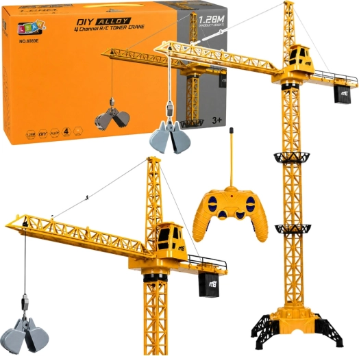 Remote-Control Construction Crane with 71 cm Cable