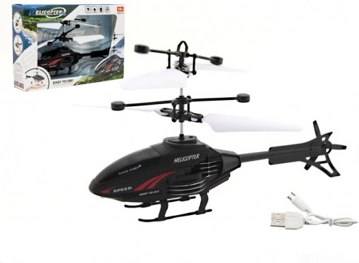 RC хеликоптер с управление чрез движение на ръката и USB зареждане, 16 см