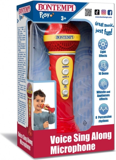 Karaoke microphone with light effects