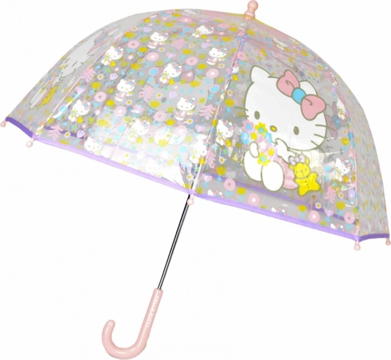 Hello Kitty прозрачен чадър