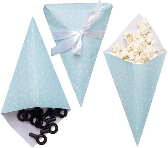 JaBaDaBaDo paper treat cones blue (6 pcs)