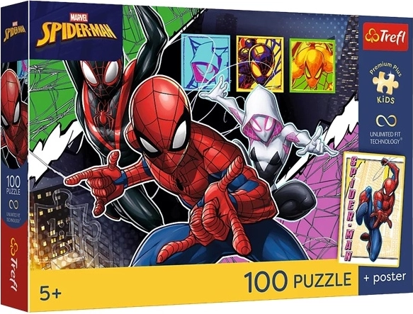 Trefl Premium Plus Kids Spiderman: Courage 100-Piece Puzzle