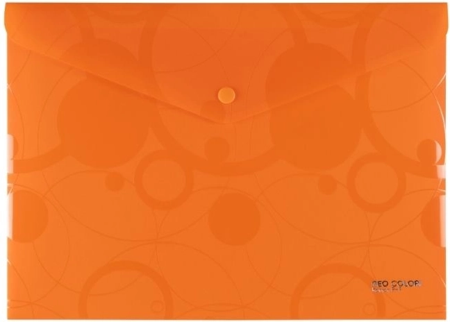 A4 Snap-Button Wallet Orange NEO COLORI