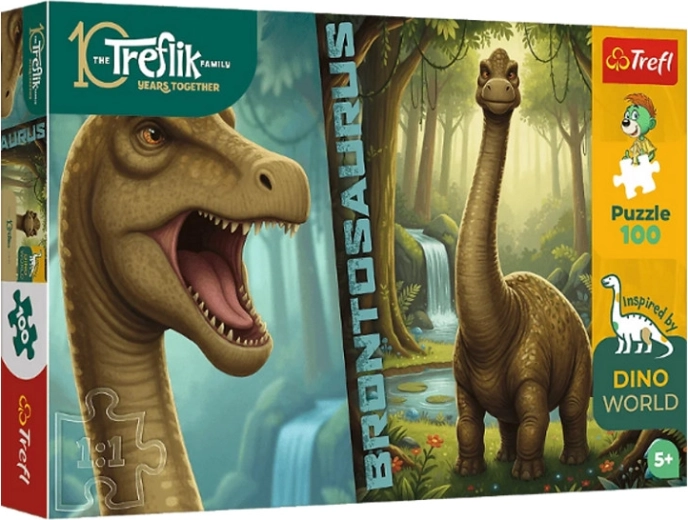 Inspired By Dino World Brontosaurus Puzzle (100 Pieces)