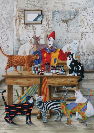 ART PUZZLE Colorful Cats – 260-piece puzzle