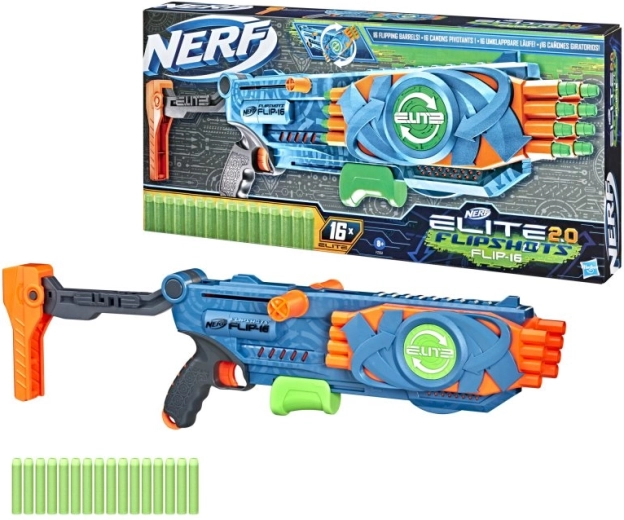 NERF Elite 2.0 Flipshots Flip-16 пистолет за стрелички