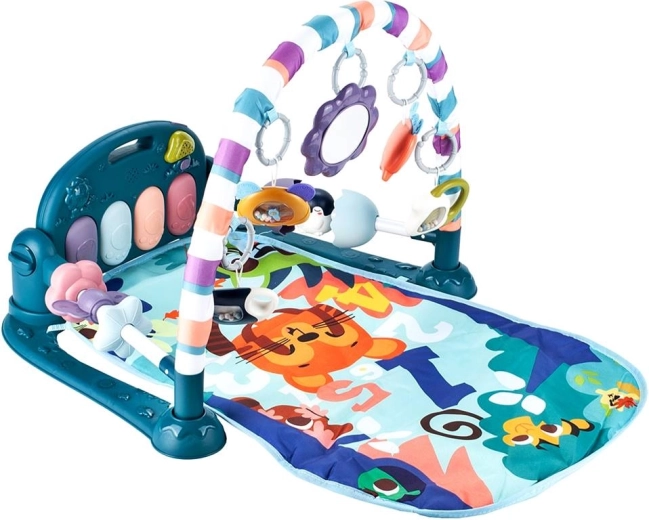Interactive Play Mat with Piano Blue