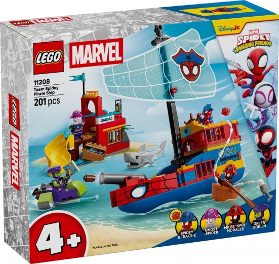 Spidey Team Pirate Ship building set