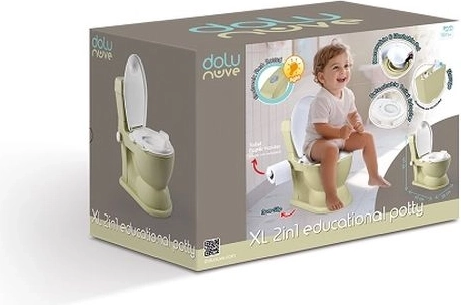DOLU educational potty XL with sound, olive