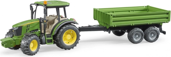 Bruder трактор John Deere със самосвално ремарке 1:16