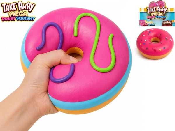 MIKI FUN https://www.mikifun.cz Мега стискащ поничка стреч джъмбо 16 см 2 цвята