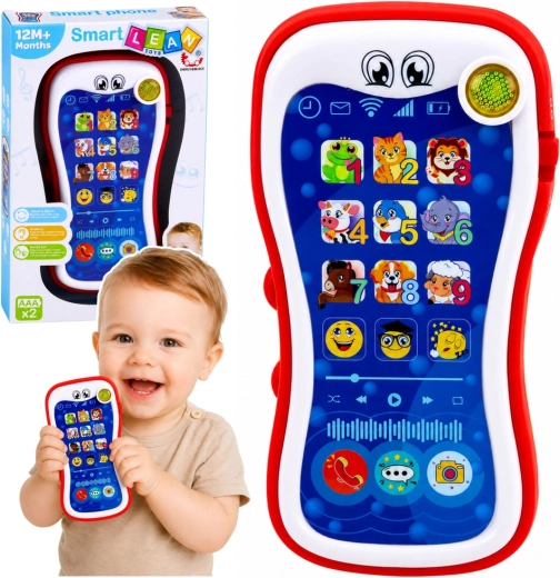 Smart Lean Toys Smart Phone интерактивен образователен телефон за малки деца със звуци и светлина