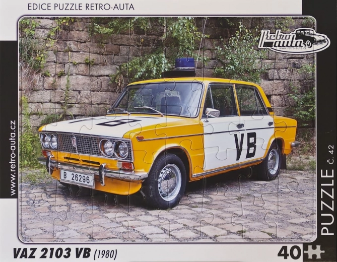 Retro car puzzle VAZ 2103 VB (1980) – 40 pieces