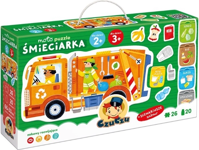 Puzzle Moto - Garbage Truck 26 Pieces
