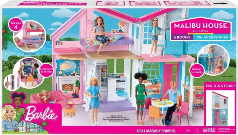 Barbie Malibu преносима къщичка за кукли с аксесоари