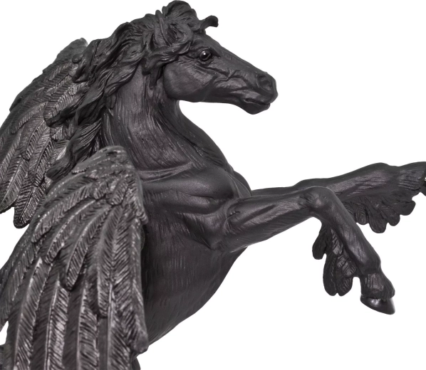 Detailed craftsmanship of the mythical Pegasus