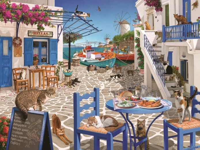 Puzzle Cats in Mykonos RAVENSBURGER 1500 pieces