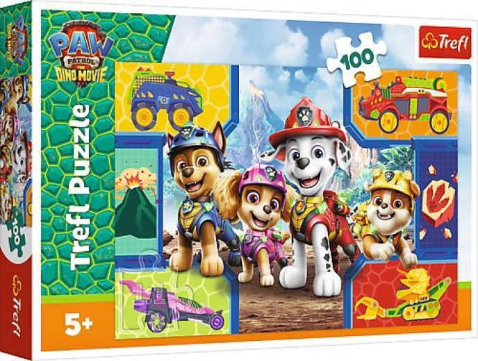 Paw Patrol puzzle Dino Movie: Pups and Dinosaurs – 100 pieces
