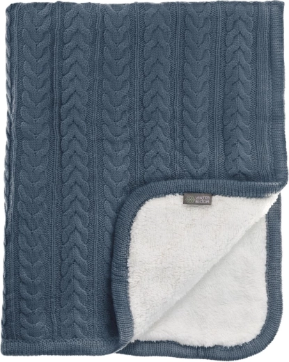 VINTER & BLOOM одеяло Cuddly Storm Blue