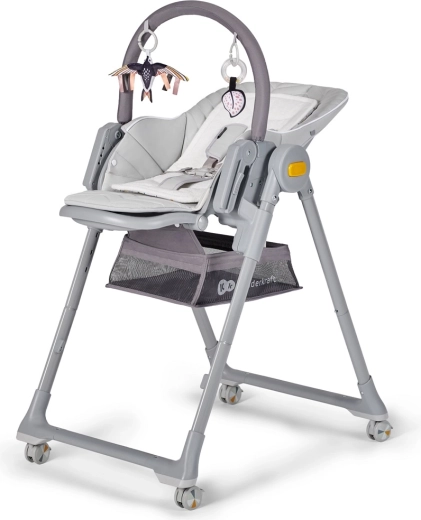 Kinderkraft Select столче за хранене и шезлонг 2в1 Lastree grey