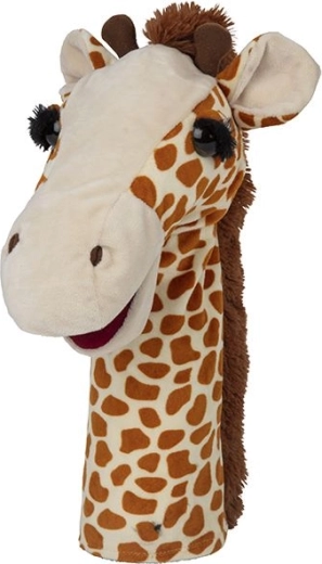 Plush hand puppet giraffe Nature Planet