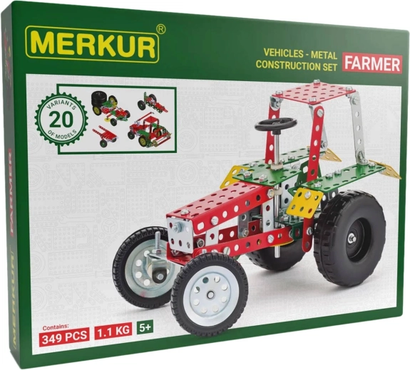 Метален конструктор Merkur Farmer, 341 части