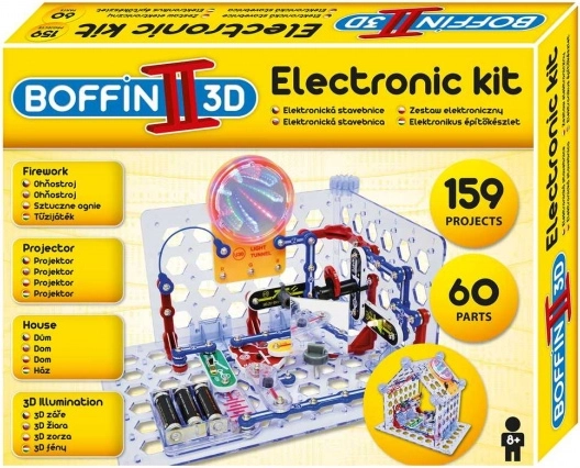 Boffin II 3D електронен конструктор с 3D ефекти и проектор