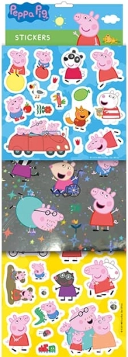 Peppa Pig Stickers – Set with Foil Effect and Glitter