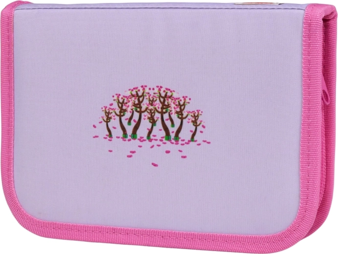 Lego Purple Cherry Blossom school pencil case with supplies