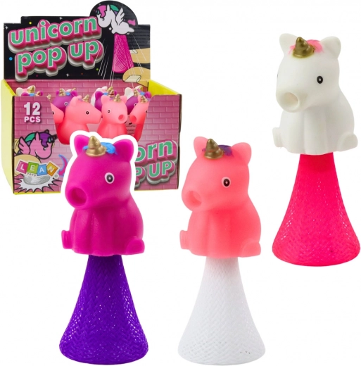 Bouncing Unicorn on a Spring 10 cm – color mix
