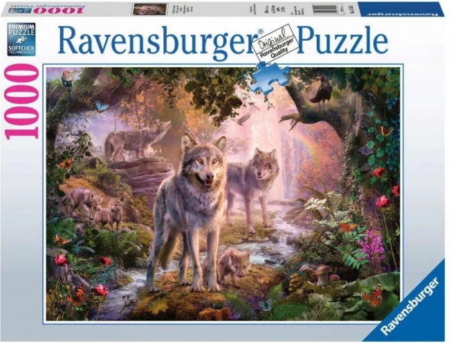 Ravensburger 1000-piece Puzzle – Summer Wolf Family