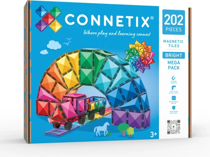 Магнитен конструктор Bright Mega Pack с 202 части