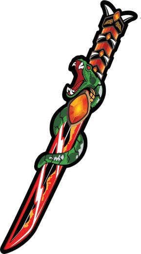 Foam Samurai Sword with Snake Motif