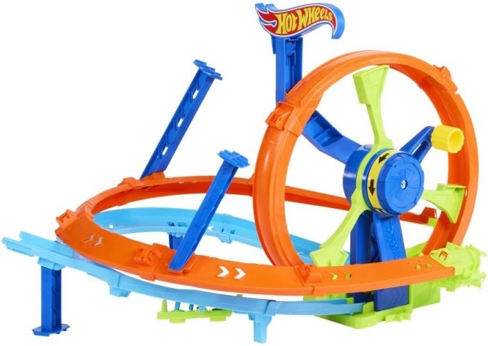 Racing turbo loop hot wheels – stunt set with booster