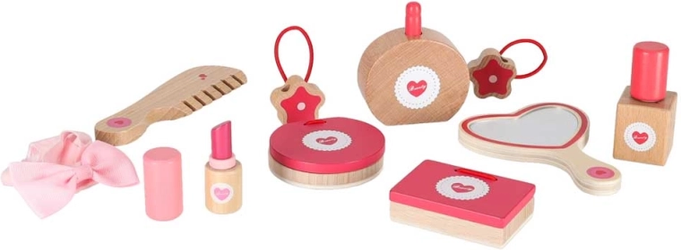 Дървени аксесоари за безопасна игра с beauty ритуали