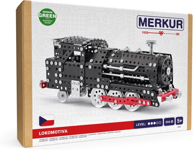 Метална конструкторска играчка Merkur – локомотив