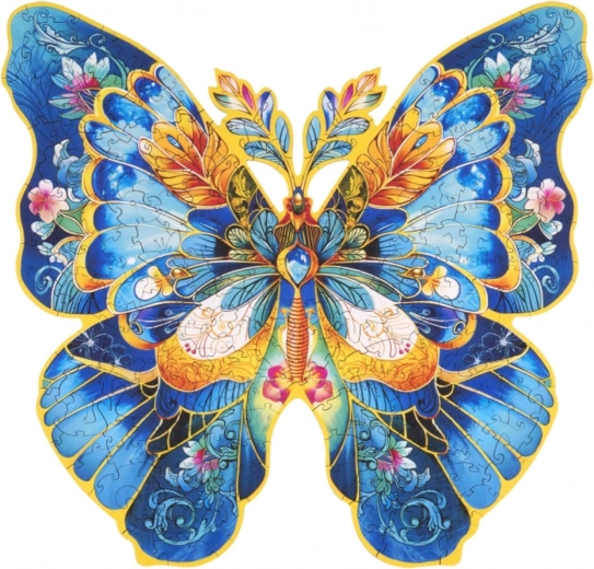 Дървен пъзел Пеперуда Morpho Helena