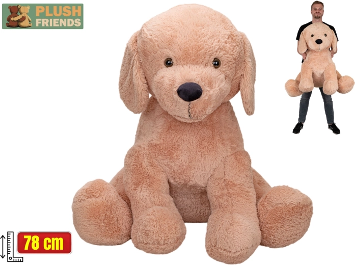 Plush Friends бежово плюшено куче 78 см