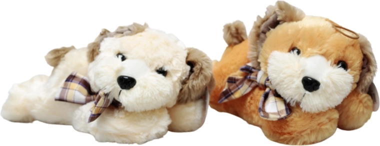 medium plush lying puppy